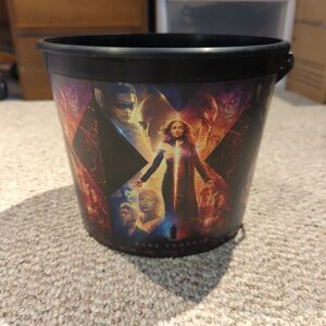 X-Men Dark Phoenix 2019 Marvel Movie Theater Promo Popcorn Plastic Bucket Tub